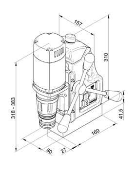 Магнитный сверлильный станок BDS MAB-100 K · арт. MAB-100 K — фото 2