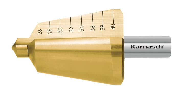 Коническое сверло Ø 26-40 мм, HSS-XE с покрытием TiN-GOLD, Karnasch, арт. 21.3017 · арт. 21.3017 — фото 4