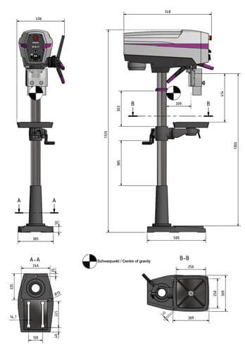 Вертикально-сверлильный станок Optimum OPTIdrill DP 26-F (400 В) · арт. 3020625F — фото 5