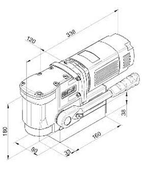 Низкопрофильный магнитный сверлильный станок BDS MAB-155 · арт. MAB-155 — фото 6