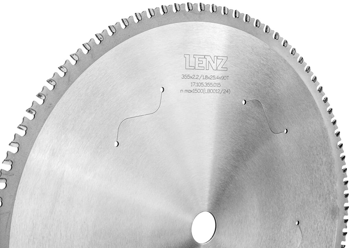 Диск пильный по нержавеющей стали, 355x2,2/1,8x25,4 мм Z=84, LENZ, арт. LZSB110-355-084 — фото 2