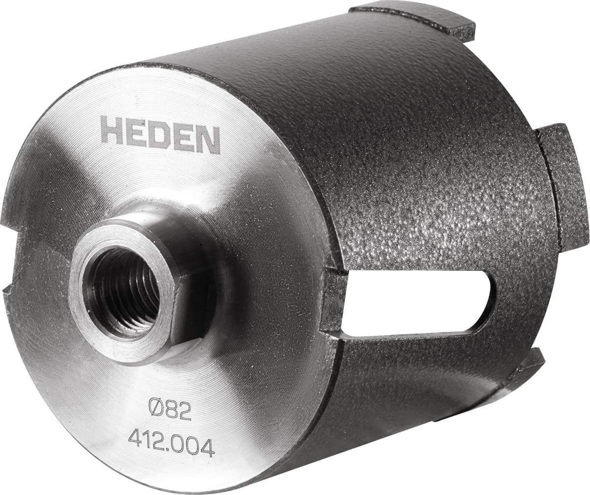 Коронка алмазная для подрозетников Heden 82x65 мм, М16, 5 сегментов, боковая, арт. 412.004 — фото 2