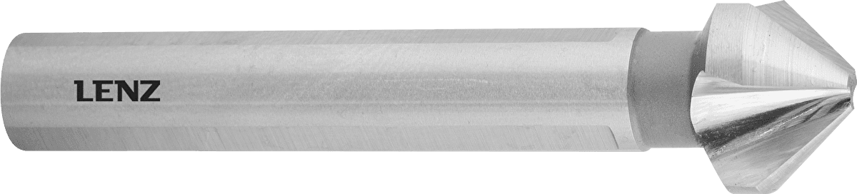 Зенковка 90°, 12,4 мм HSS-XE, трёхгранный хвостовик, LENZ, арт. LZSK-20124 — фото 1