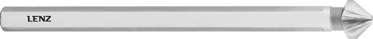 Зенковка 90°, 10,4 мм, HSS-XE, трёхгранный длинный хвостовик, LENZ, арт. LZSK-21104 — фото 1