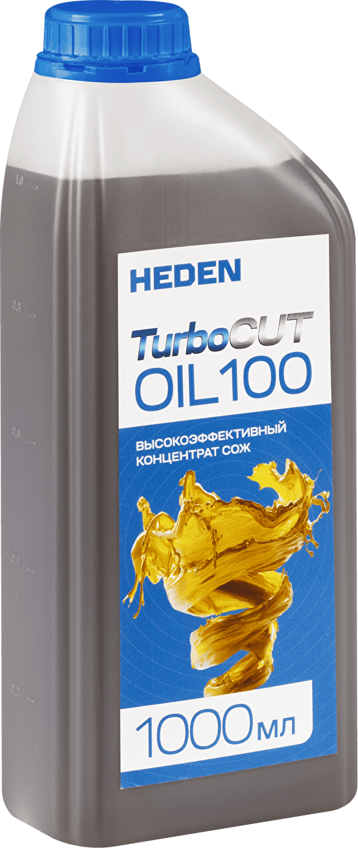 Концентрат эмульсионный смазочно-охлаждающий Heden TurboCUT 100, 1 л