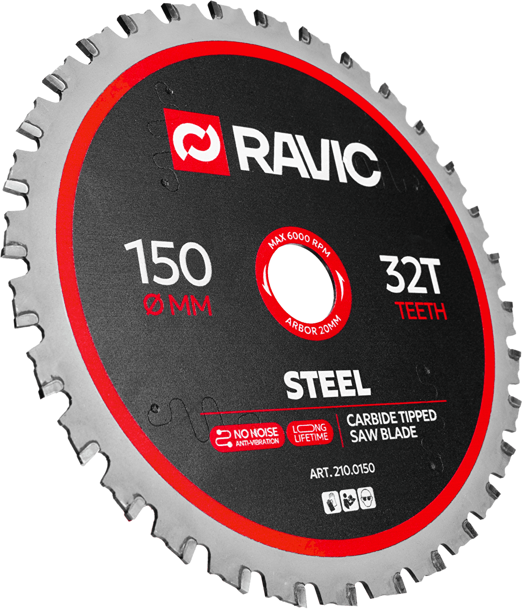Диск пильный по стали Ravic 150х1,8/1,4х20 мм, Z=32, арт. 210.0150 — фото 2