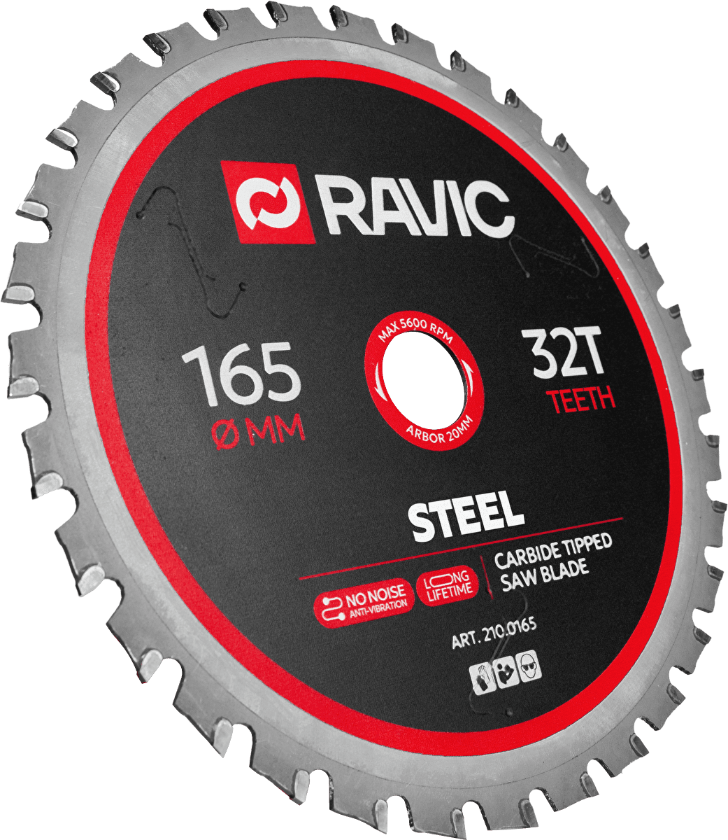 Диск пильный по стали Ravic 165х1,8/1,4х20 мм, Z=32, арт. 210.0165 — фото 2
