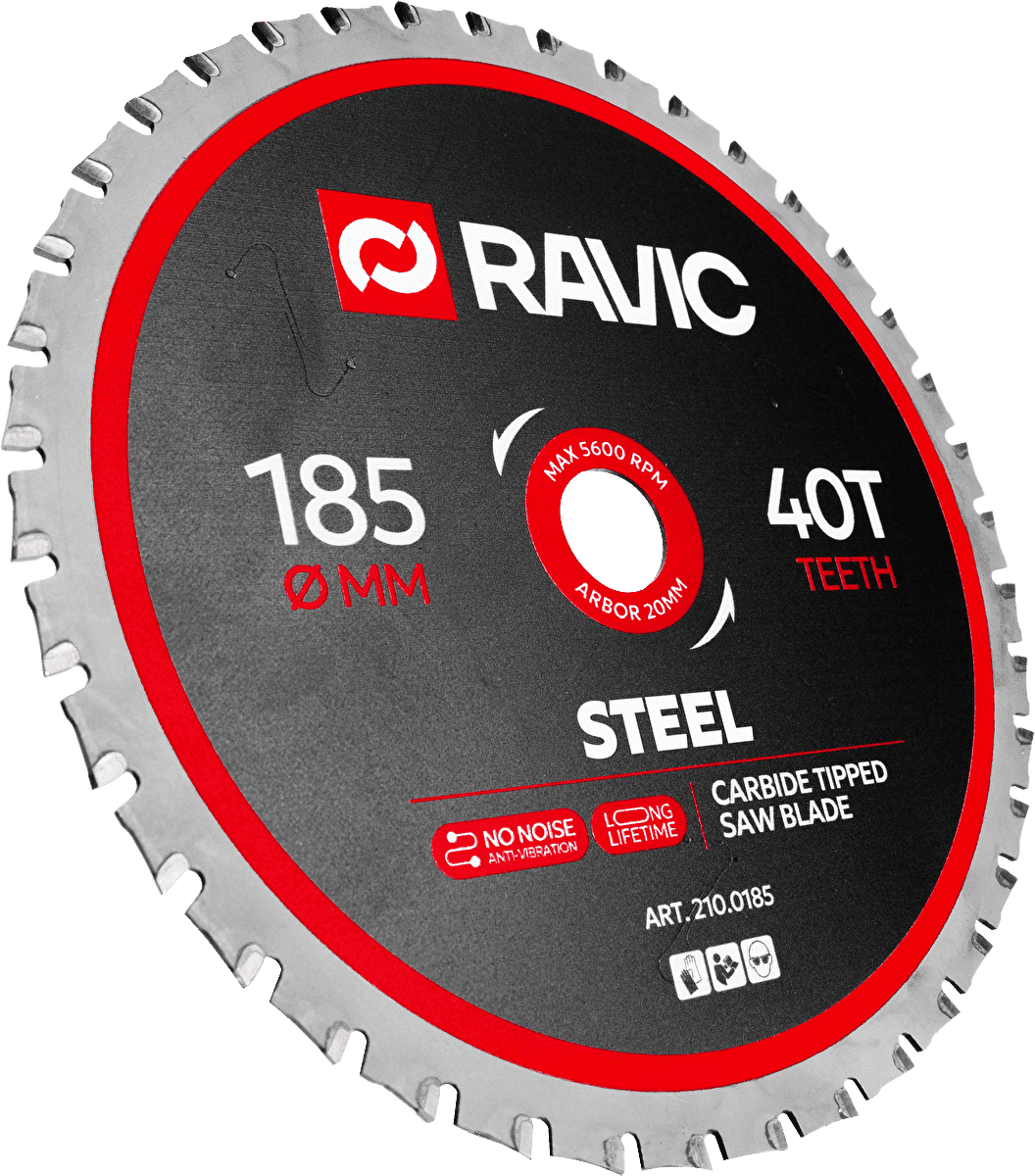 Диск пильный по стали Ravic 185х1,8/1,4х20 мм, Z=40, арт. 210.0185 — фото 2