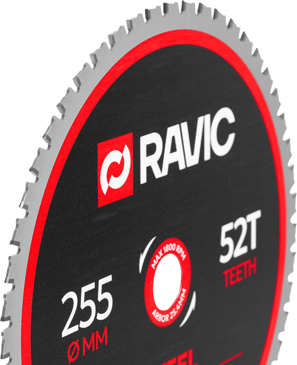 Диск пильный по стали Ravic, 255х2,0/1,6х25,4 мм, Z=52, арт. 210.2255 · арт. 210.2255 — фото 3
