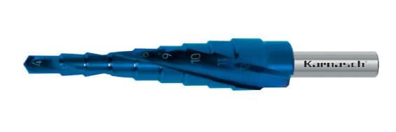 Ступенчатое сверло Ø 4-12 мм, HSS-XE с покрытием BLUE-DUR, Karnasch, арт. 20.1447 · арт. 20.1447 — фото 4