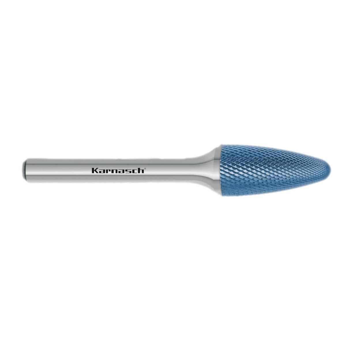 Борфреза твердосплавная форма F, 12×25×6×175 мм, насечка HP-11 micro, с покрытием Blue-Tec, арт. 11.6084-060 — фото 1