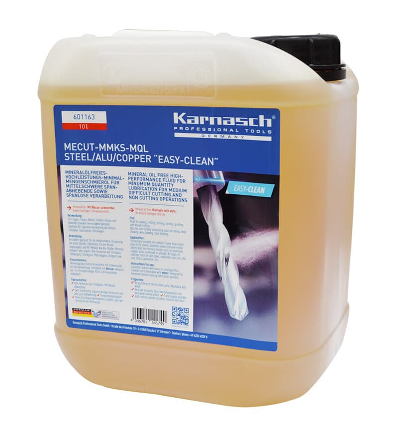 Смазочно-охлаждающая жидкость Karnasch MECUT-MMKS-MQL Easy-Clean, 10 л, арт. 60.1163