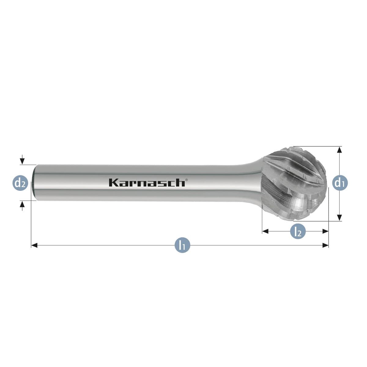 Борфрезы твердосплавные форма D (сфера), насечка HP-3 PRO, арт. 11.4093 - арт. 11.4093-010 — фото 2