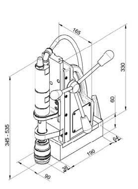 Магнитный сверлильный станок BDS AirMAB-5000 · арт. AirMAB-5000 — фото 5