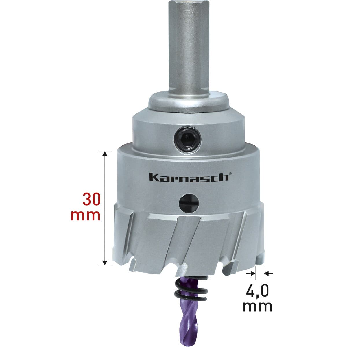 Твердосплавная коронка POWER-MAX 30, Ø60х30 мм, в сборе, арт. 20.1130-060 — фото 2