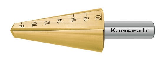 Коническое сверло Ø 8-20 мм, HSS-XE с покрытием TiN-GOLD, Karnasch, арт. 21.0037 · арт. 21.0037 — фото 4