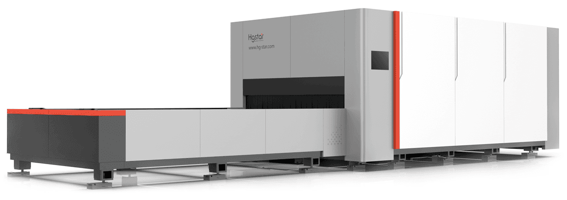 Лазерный станок HGTECH SMART3015PRO 12 кВт с защитной кабиной и сменным столом для резки листов металла — фото 3