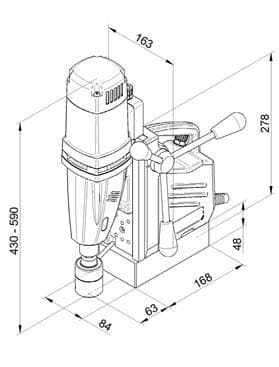 Магнитный сверлильный станок BDS MABasic 450 · арт. MABasic-450 — фото 6