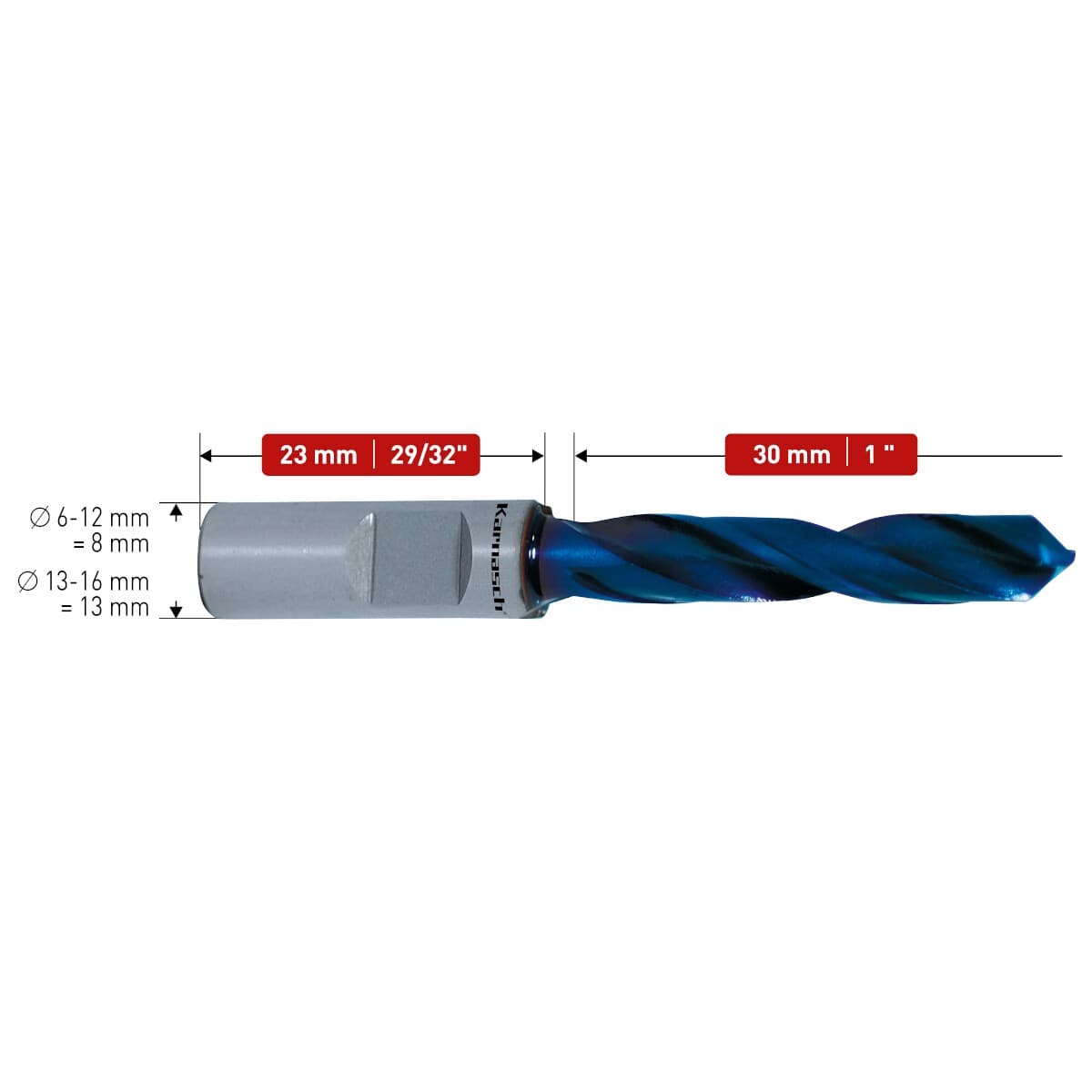 Спиральное сверло DRILL-LINE PRO Ø6х30 мм, арт. 20.1430-006 — фото 3