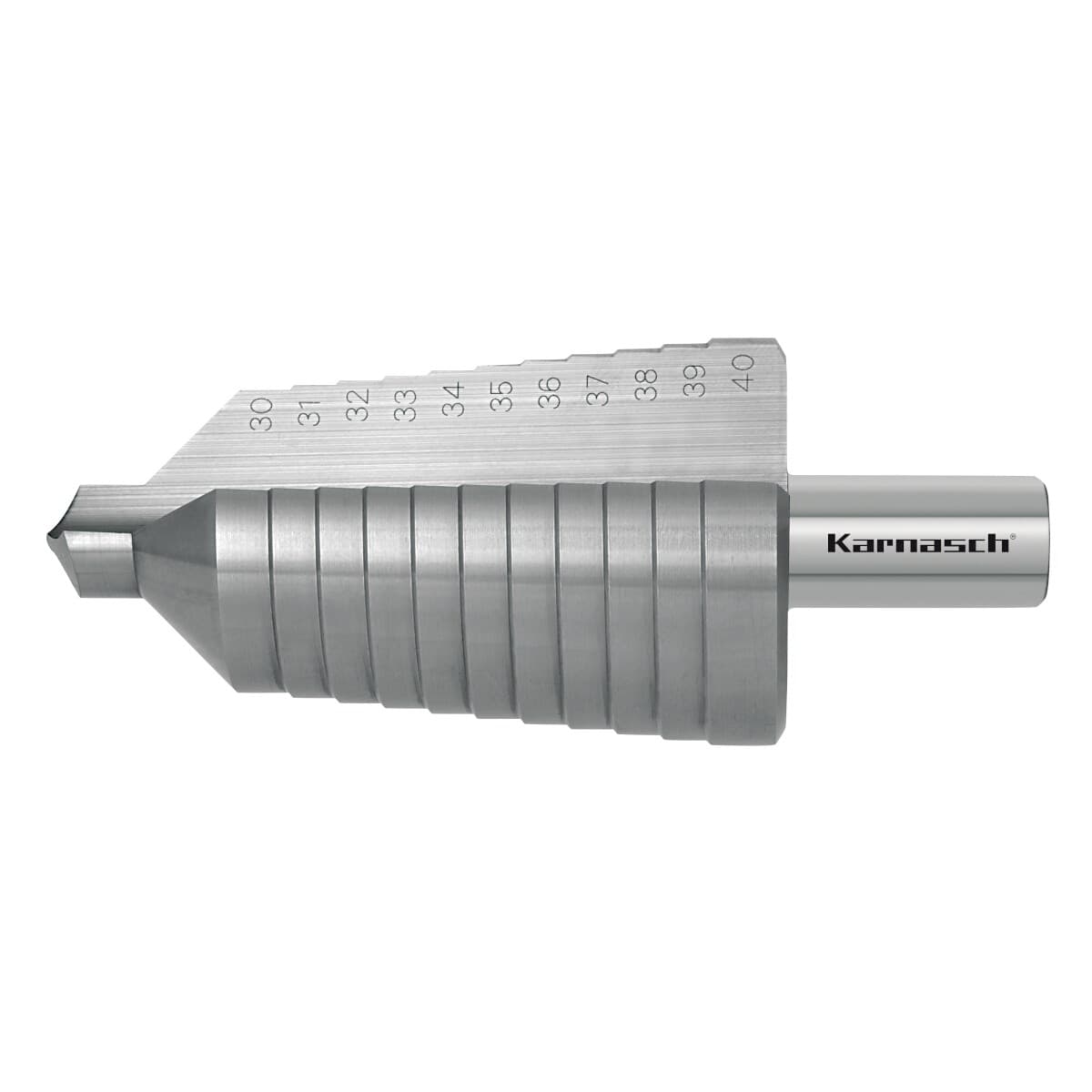 Ступенчатое сверло Ø 30-40 мм, HSS-XE, Karnasch, арт. 21.3014