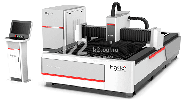 Базовый лазерный станок HGTECH SMART6015 3 кВт для резки листов металла