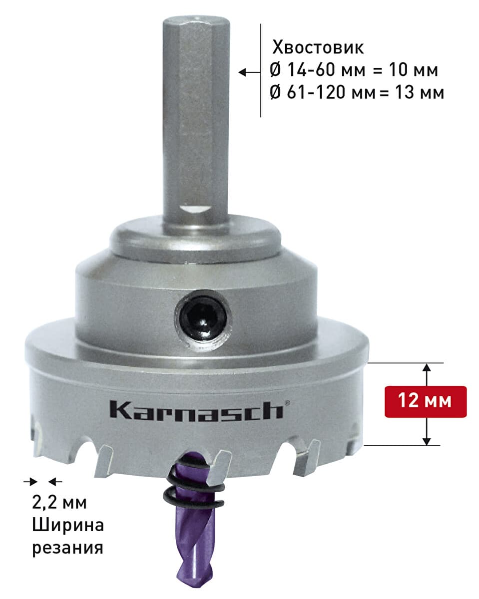 Твердосплавная коронка Power-Max 10, Ø30х12 мм, в сборе, арт. 20.1010-030 — фото 4