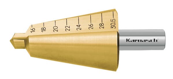 Коническое сверло Ø 16-30,5 мм, HSS-XE с покрытием TiN-GOLD, Karnasch, арт. 21.0038 · арт. 21.0038 — фото 4