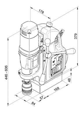 Магнитный сверлильный станок BDS MAB-485 SB с поворотным основанием · арт. MAB-485 SB — фото 6