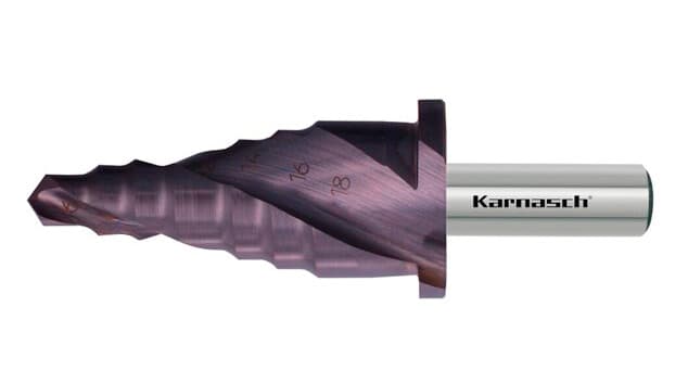 Ступенчатое сверло Ø 6-18 мм для сборных ограждений, HSS-XE с покрытием TiTAN-TEC, Karnasch, арт. 21.3053 · арт. 21.3053 — фото 4