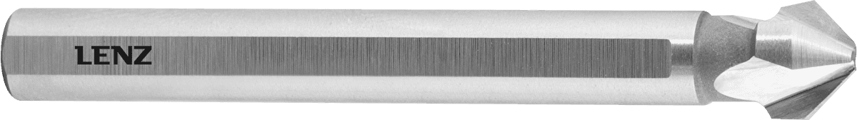 Зенковка 90°, 4,3 мм, HSS-XE, трёхгранный хвостовик, LENZ, арт. LZSK-20043 — фото 1