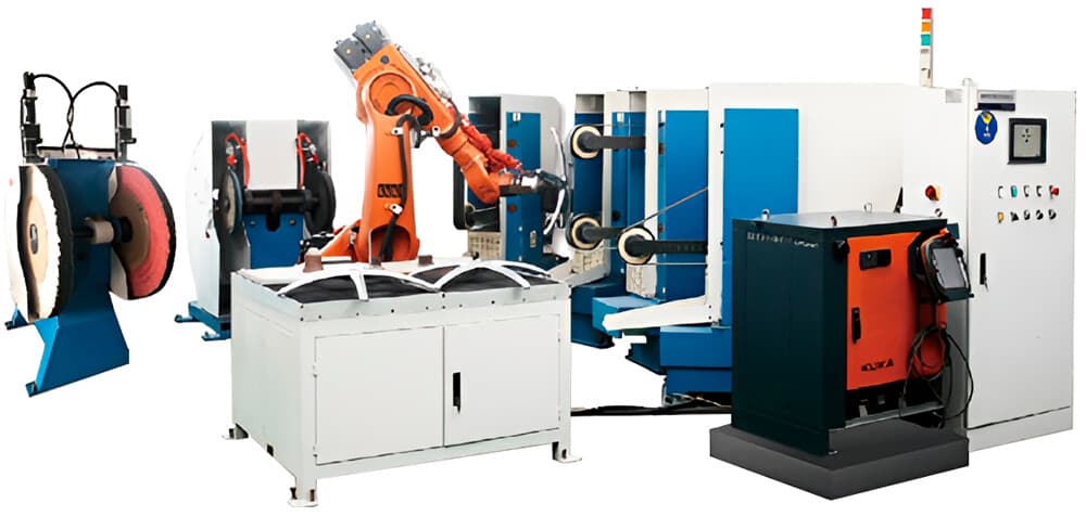 Комплекс роботизированный Kingstone Robotics для шлифовки и полировки алюминия