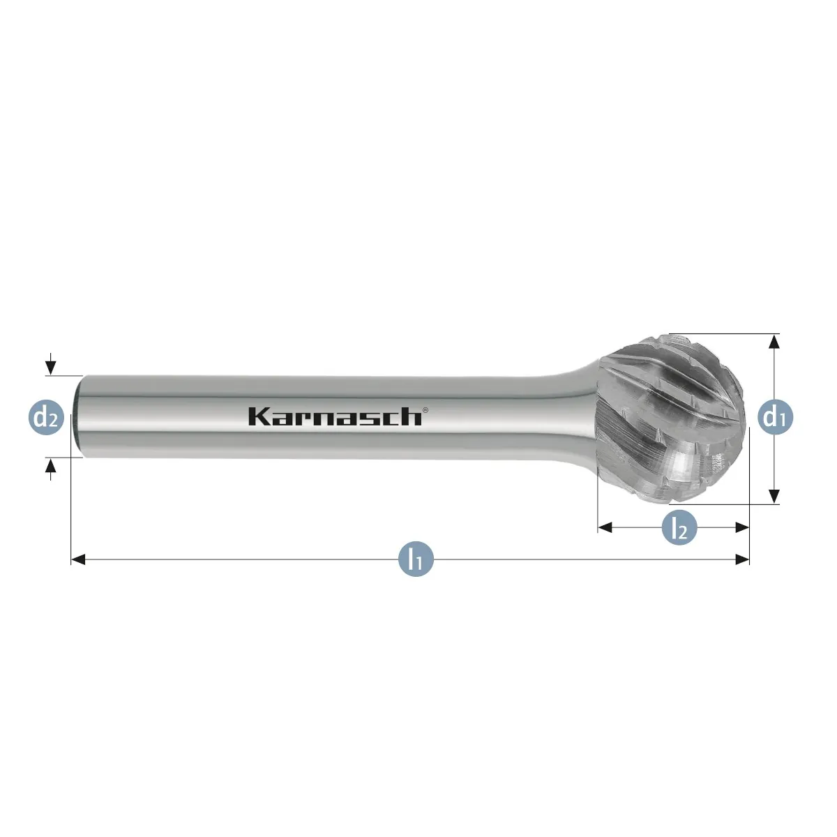 Борфрезы твердосплавные форма D (сфера), насечка HP-3 PRO, арт. 11.4093