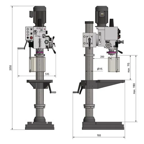 Вертикально-сверлильный станок Optimum OPTIdrill DH 40GP