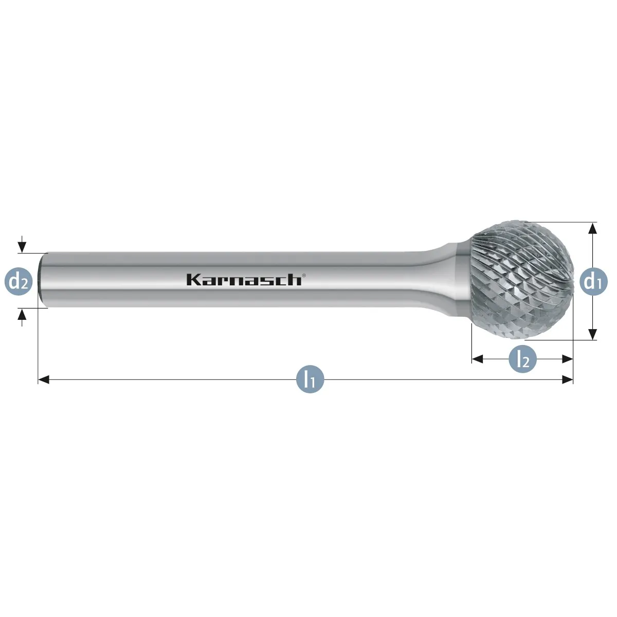 Борфрезы твердосплавные форма D (сфера), насечка HP-4, арт. 11.3032