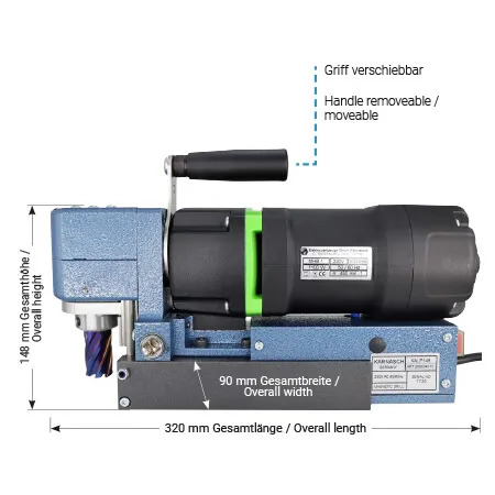 Компактный магнитный сверлильный станок KALP 148 BLUE-MAG