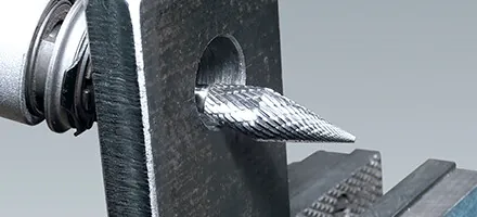 Комбинированная борфреза Karnasch обратный конус и форма M (конус), твердосплавная