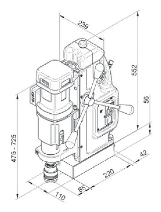 Магнитный сверлильный станок BDS MAB-855