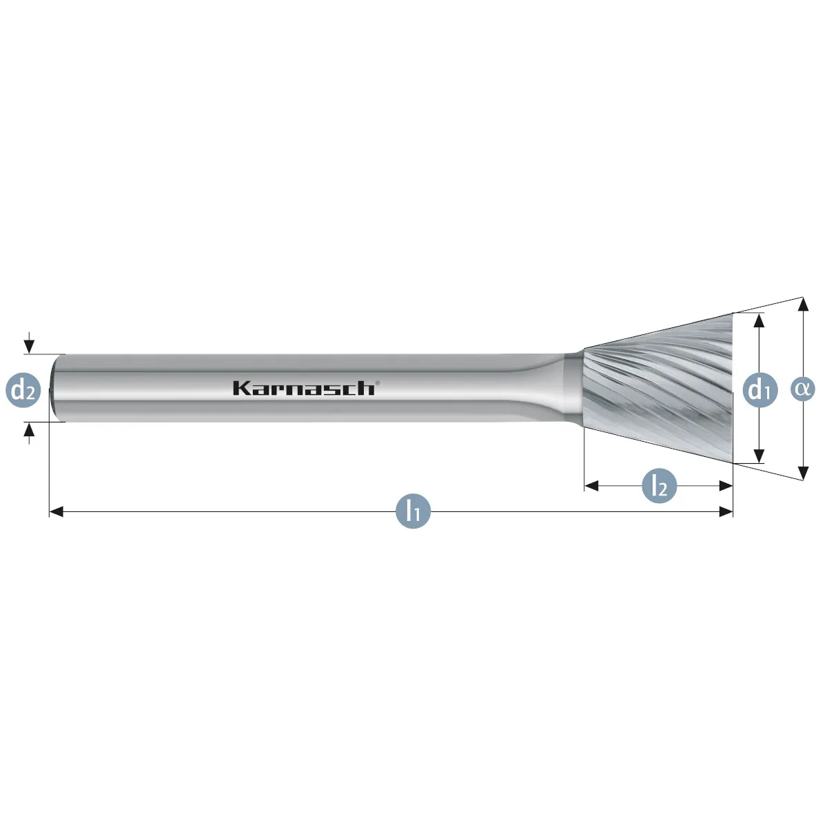 Борфрезы твердосплавные форма N (перевернутый конус), насечка HP-2, арт. 11.3099